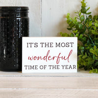 It's the Most Wonderful Time of the Year Holiday Sign