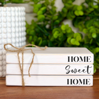 Home Sweet Home Faux Bookstack