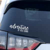 Adventure is out There Car Window Sticker