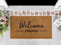 Welcome Friends Front Door Mat