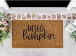 Hello Pumpkin Front Door Mat