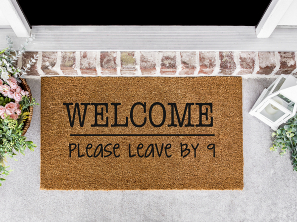 Welcome, Please Leave by 9 Front Door Mat