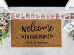 Welcome to our Home Customizable Door Mat