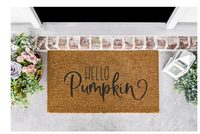 Hello Pumpkin Front Door Mat