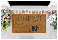 Trick or Treat Front Door Mat