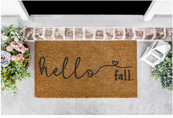 Hello Fall Front Door Mat