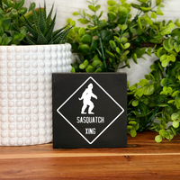 Sasquatch Xing Freestanding Sign