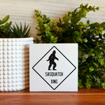 Sasquatch Xing Freestanding Sign