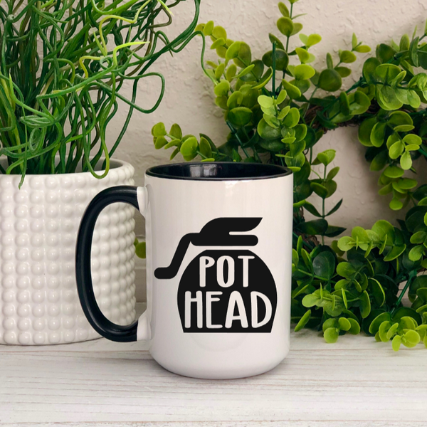 Pot Head Ceramic Mug