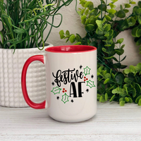 Festive AF Ceramic 15oz Mug