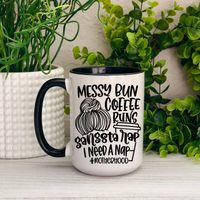 Messy Bun Gangsta Rap Momlife Ceramic Mug