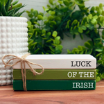 Luck of the Irish Faux Bookstack