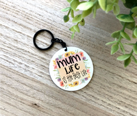 Nana Life is the Best Life Aluminum Keychain, {Choose Your Nickname}