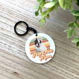 Dog Mom Aluminum Keychain {Choose your Breed Photo}