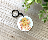 Dog Mom Aluminum Keychain {Choose your Breed Photo}