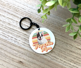 Dog Mom Aluminum Keychain {Choose your Breed Photo}