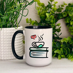 Books and Coffee/Tea Ceramic Mug