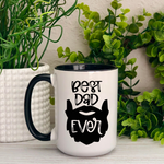 Best Dad Ever {Bearded} Ceramic Mug