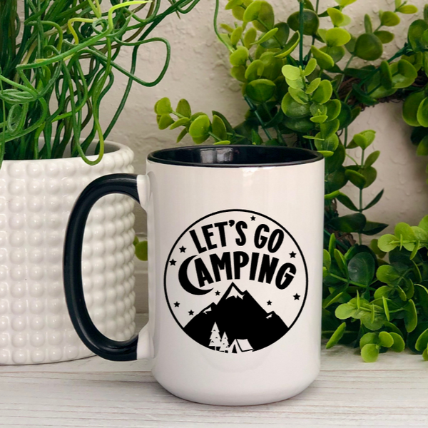 Let's Go Camping Ceramic Mug