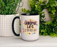 Nana Life is the Best Life Ceramic Mug, {Choose Your Nickname}