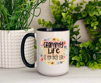 Nana Life is the Best Life Ceramic Mug, {Choose Your Nickname}