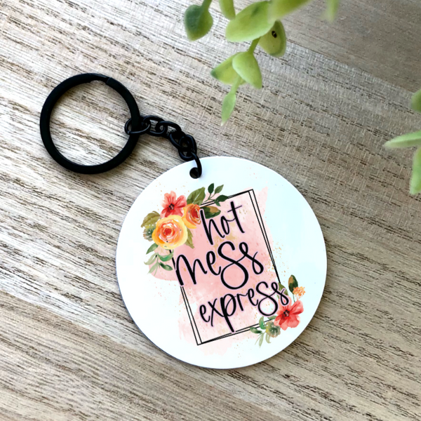 Hot Mess Express Aluminum Keychain