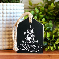 I Put a Spell on You  Freestanding Wood Accent Tag