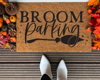 Broom Parking Front Door Mat