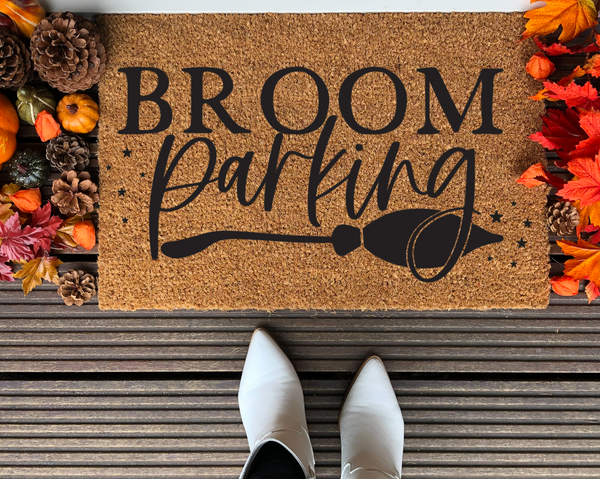 Broom Parking Front Door Mat