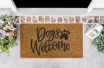 Dogs Welcome Front Door Mat