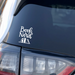 Book Nerd Car Window Sticker/Decal