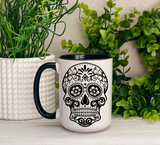 Sugar Skull Ceramic 15oz Mug {Choose Your Style}