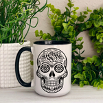 Sugar Skull Ceramic 15oz Mug {Choose Your Style}