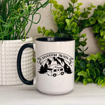 Adventure Awaits Camp Trailer Ceramic Mug