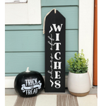 Shoes Off Witches Halloween Tag Sign