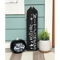 Welcome Witches Halloween Tag Sign