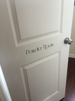 "Powder Room" Removable Bathroom Decal