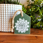 Succulent Freestanding Wood Accent Tag