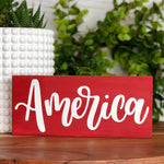 America Freestanding Sign