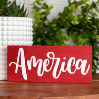 America Freestanding Sign