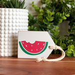 Watermelon Freestanding Wood Accent Tag