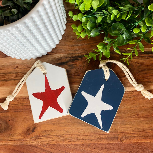 Americana Wood Accent Tag