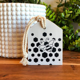 Honey Bee/Honey Comb Freestanding Wood Accent Tag